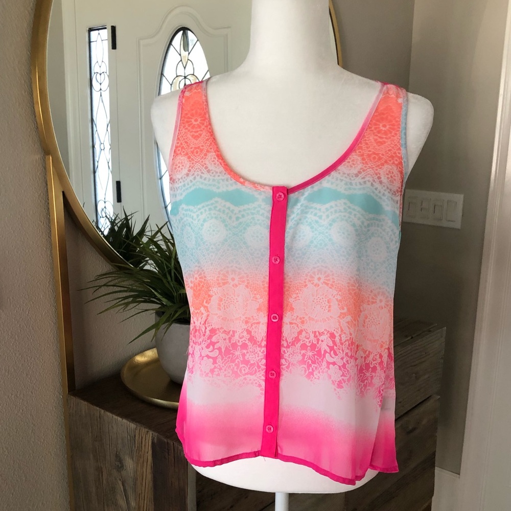 CANDIES Chiffon Multi-colored blouse